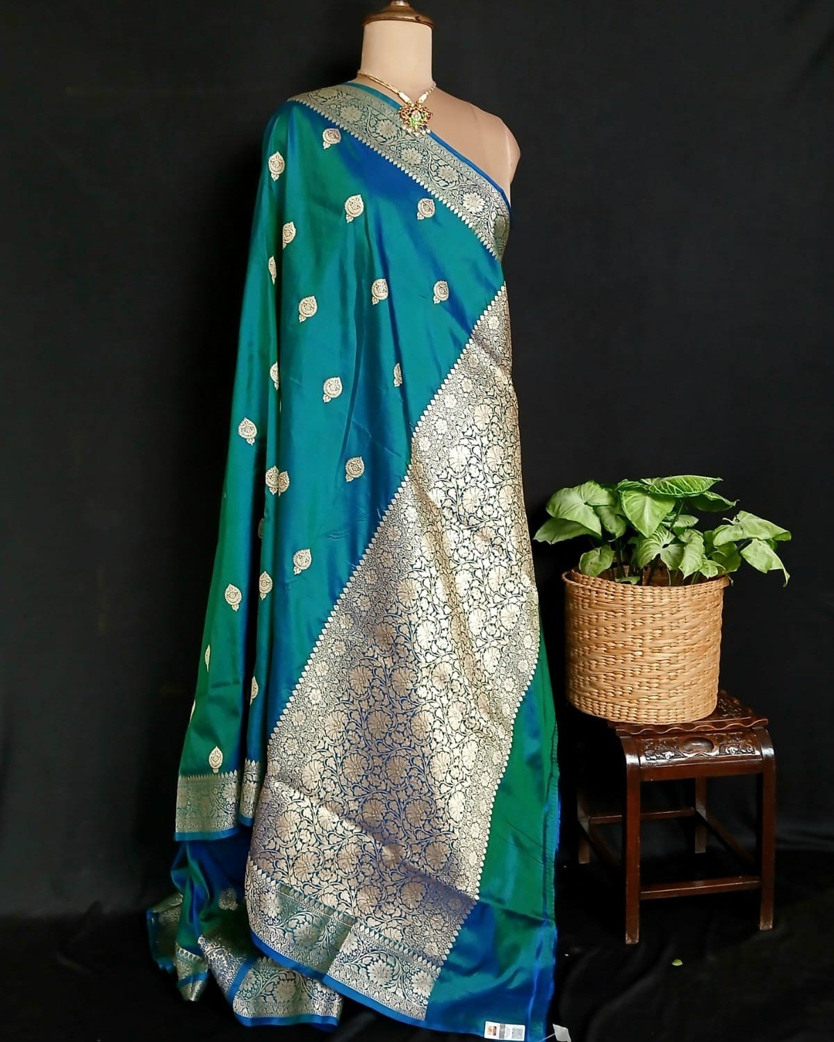 Banarasi Kadua Katan Silk Saree – (BANA0037) - Image 8