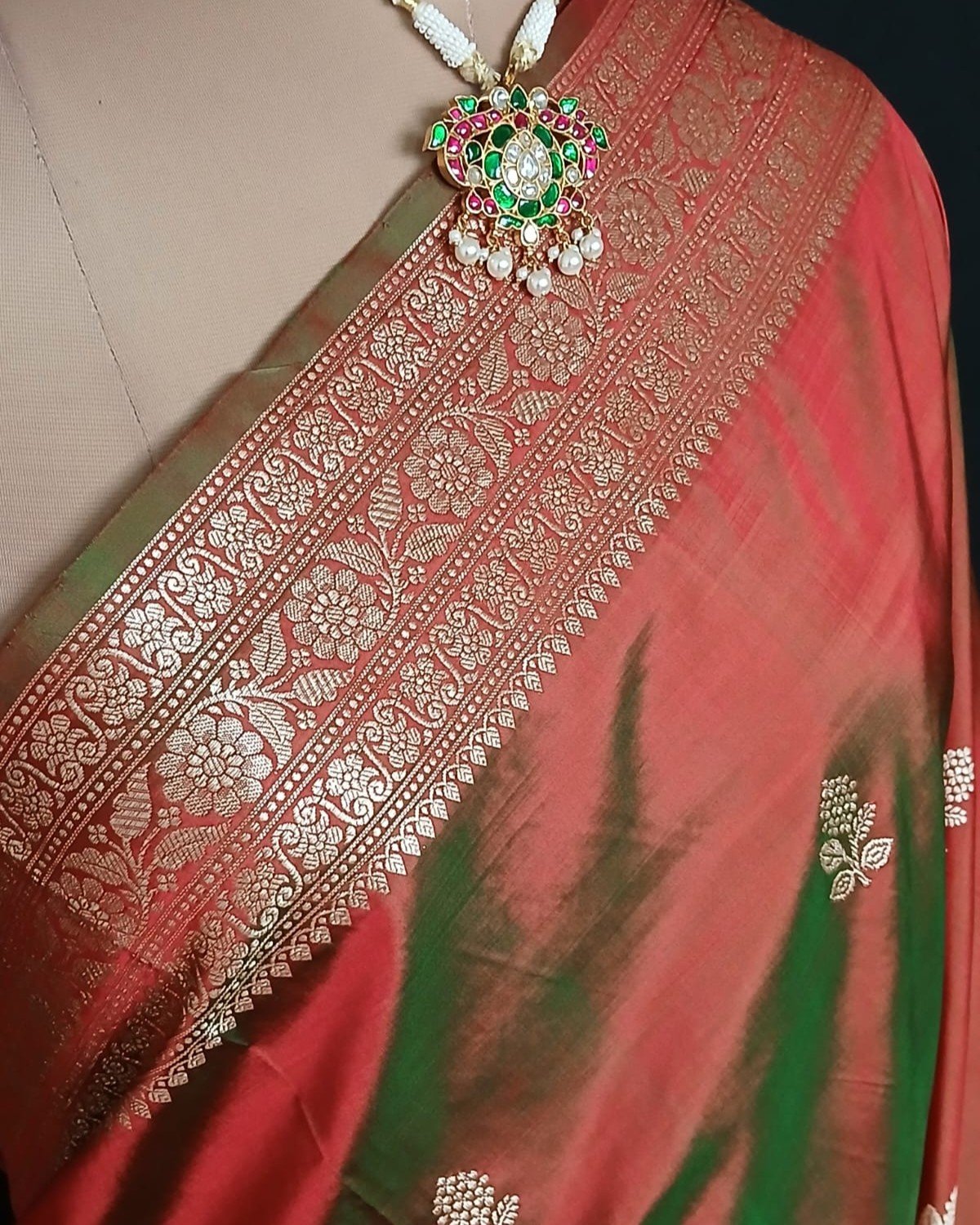 Banarasi Kadua Katan Silk Saree – (BANA0039) - Image 7