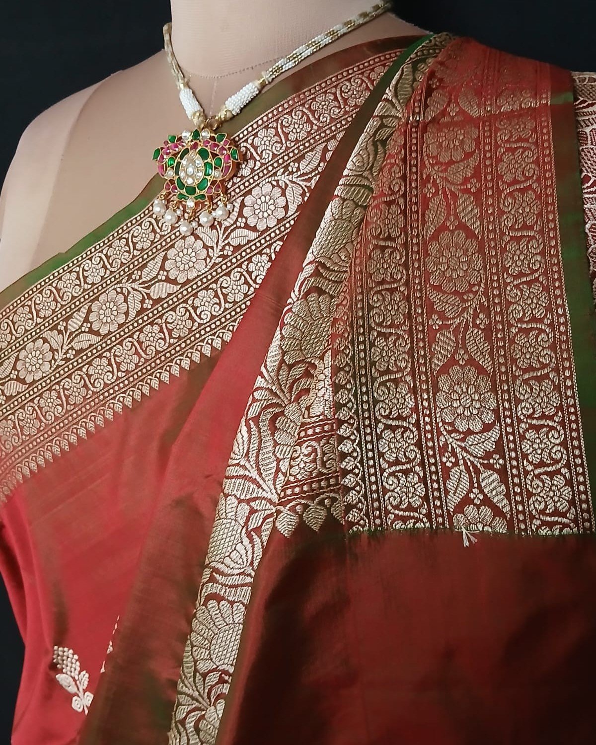 Banarasi Kadua Katan Silk Saree – (BANA0039) - Image 4