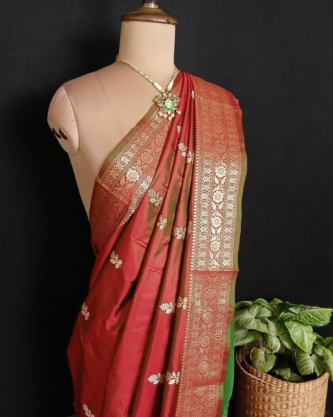Banarasi Kadua Katan Silk Saree – (BANA0039) - Image 3