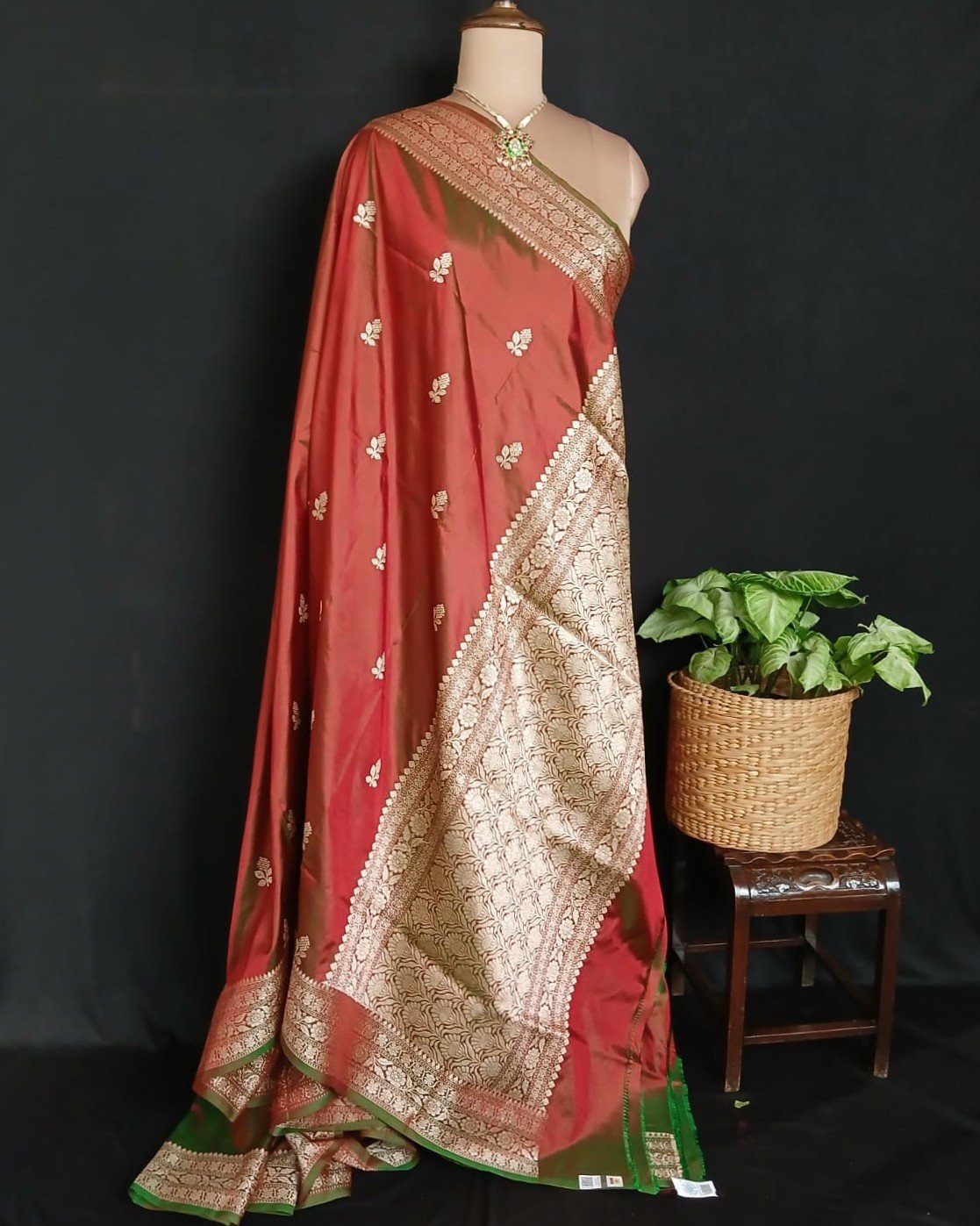 Banarasi Kadua Katan Silk Saree – (BANA0039) - Image 8