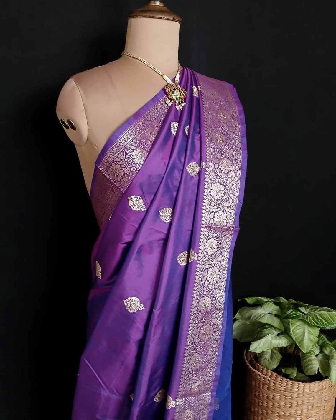 Banarasi Kadua Katan Silk Saree – (BANA0041) - Image 3