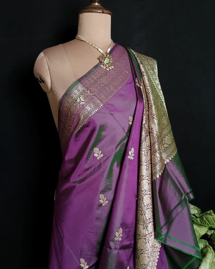 Banarasi Kadua Katan Silk Saree – (BANA0030) - Image 5