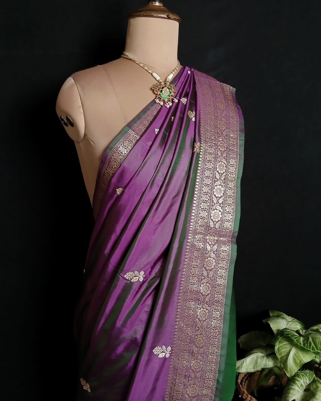 Banarasi Kadua Katan Silk Saree – (BANA0030) - Image 3