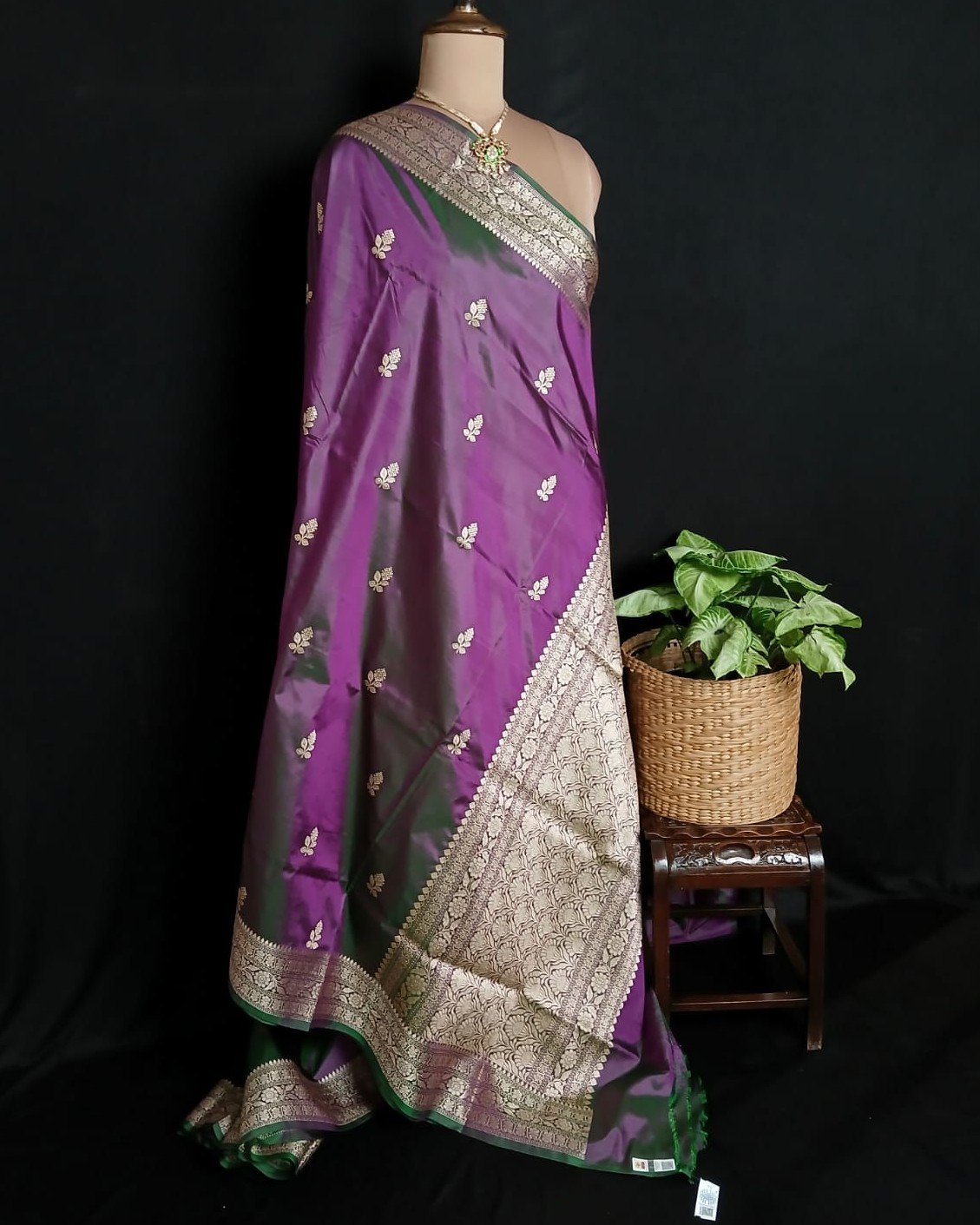 Banarasi Kadua Katan Silk Saree – (BANA0030) - Image 8