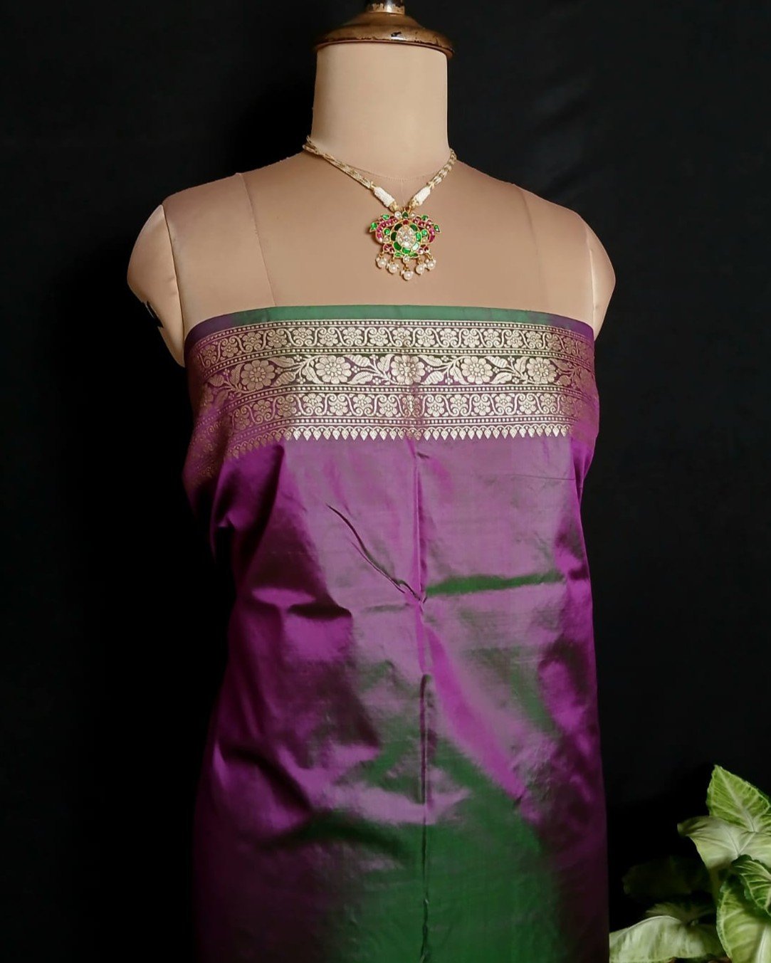 Banarasi Kadua Katan Silk Saree – (BANA0030) - Image 9