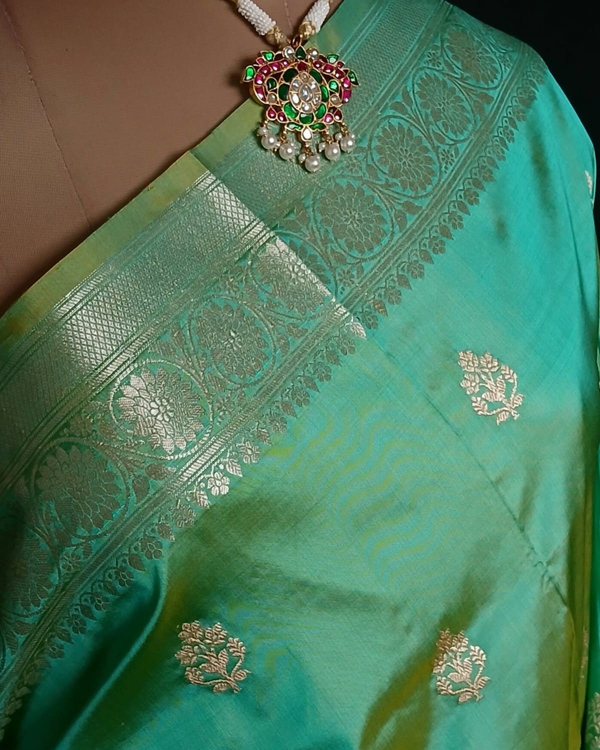 Banarasi Kadua Katan Silk Saree – (BANA0031) - Image 7