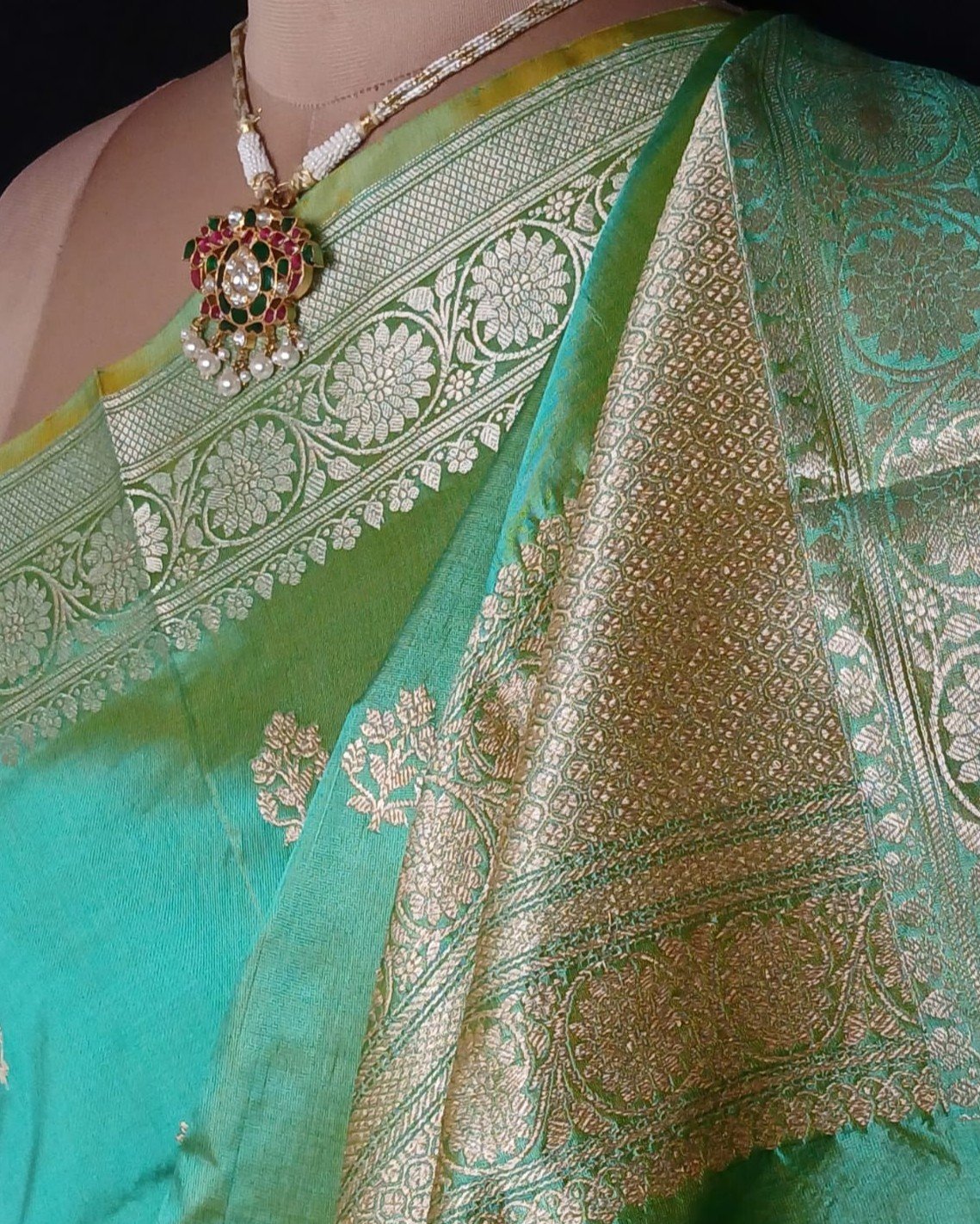 Banarasi Kadua Katan Silk Saree – (BANA0031) - Image 4