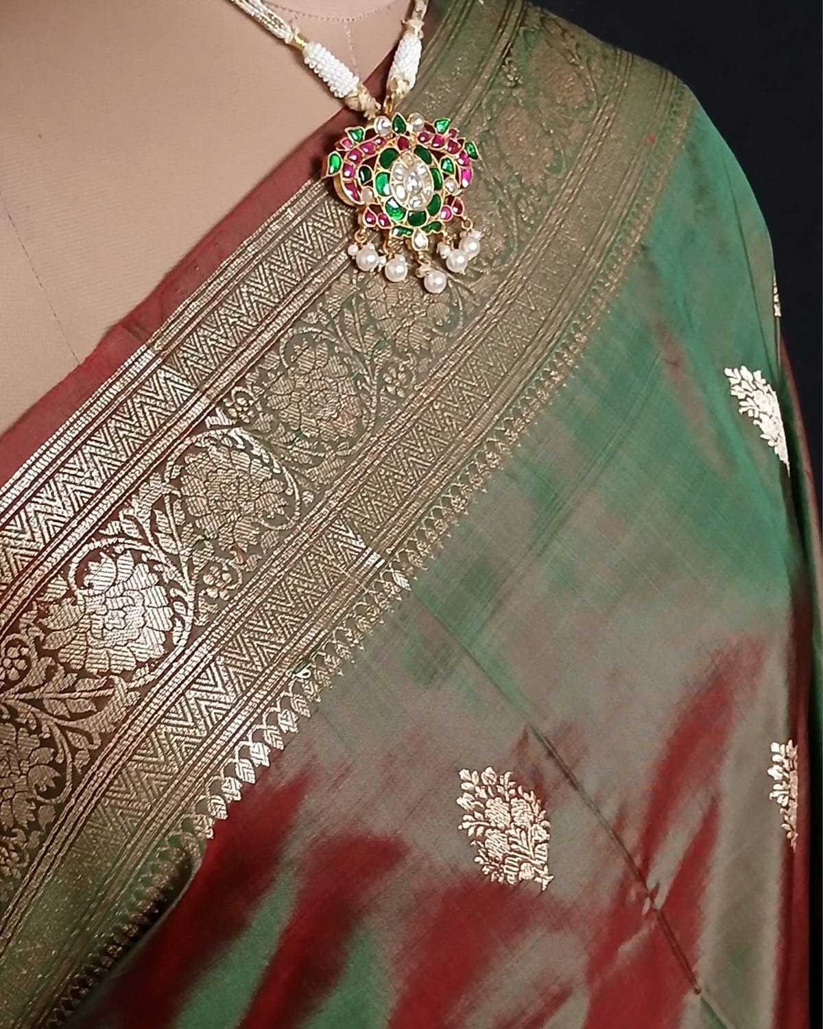 Banarasi Kadua Katan Silk Saree – (BANA0032) - Image 7