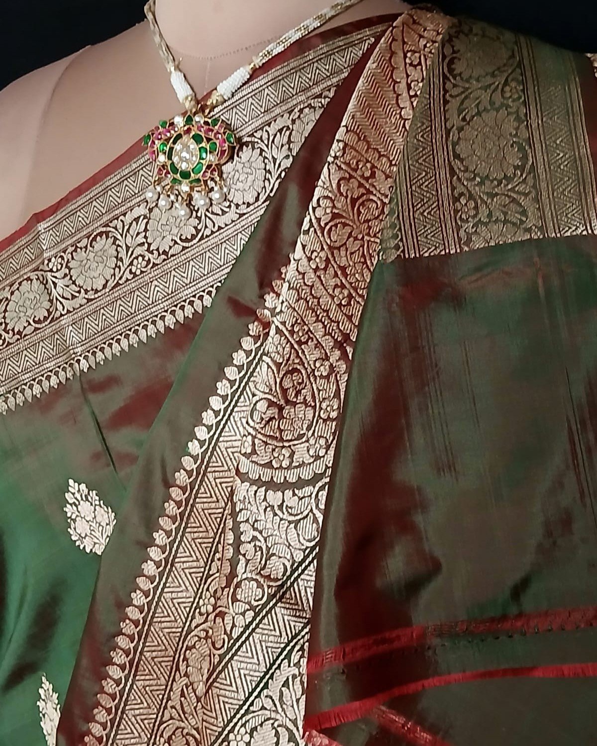 Banarasi Kadua Katan Silk Saree – (BANA0032) - Image 4