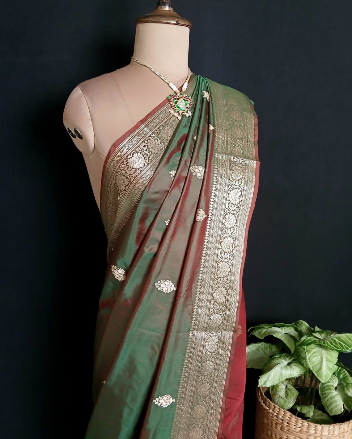 Banarasi Kadua Katan Silk Saree – (BANA0032) - Image 3