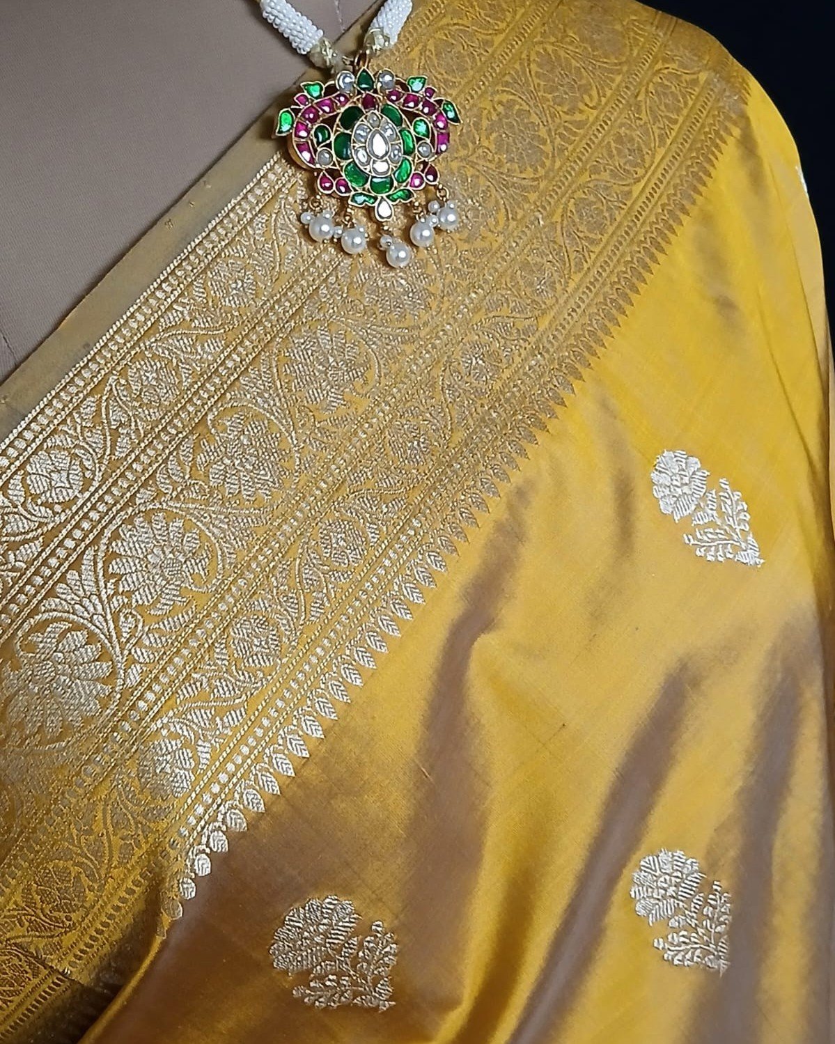 Banarasi Kadua Katan Silk Saree – (BANA0033) - Image 7
