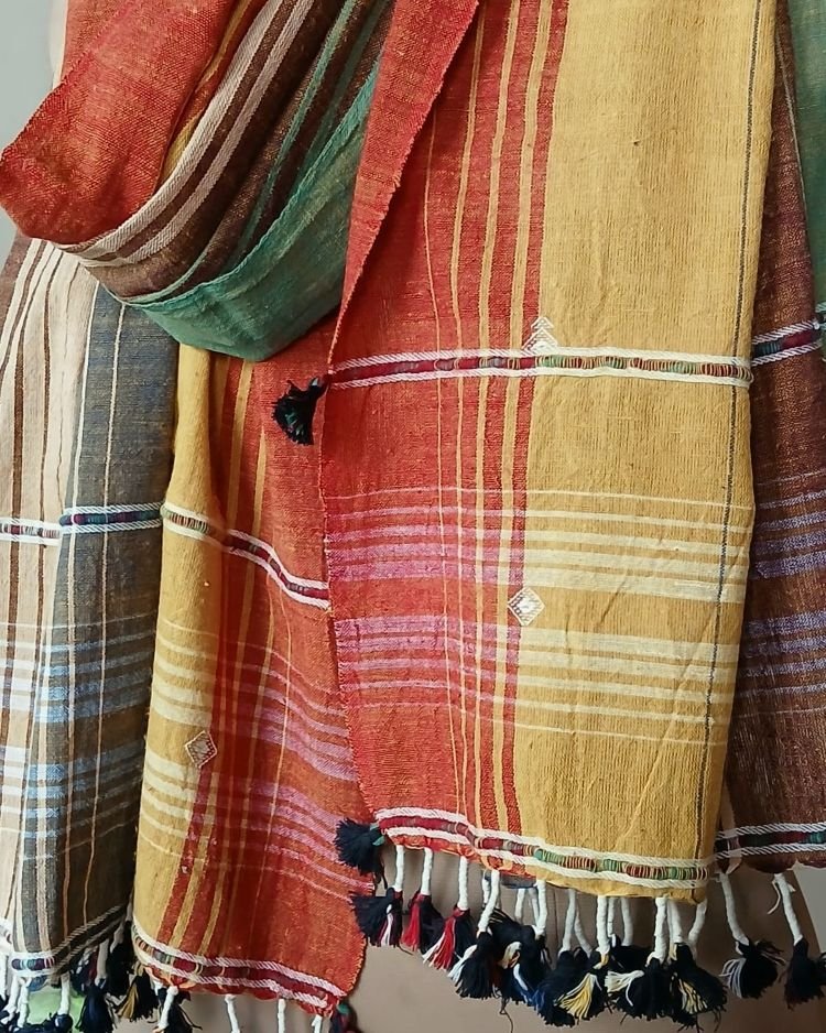 Bhujodi Kala Cotton Stole – (BHST0010) - Image 2
