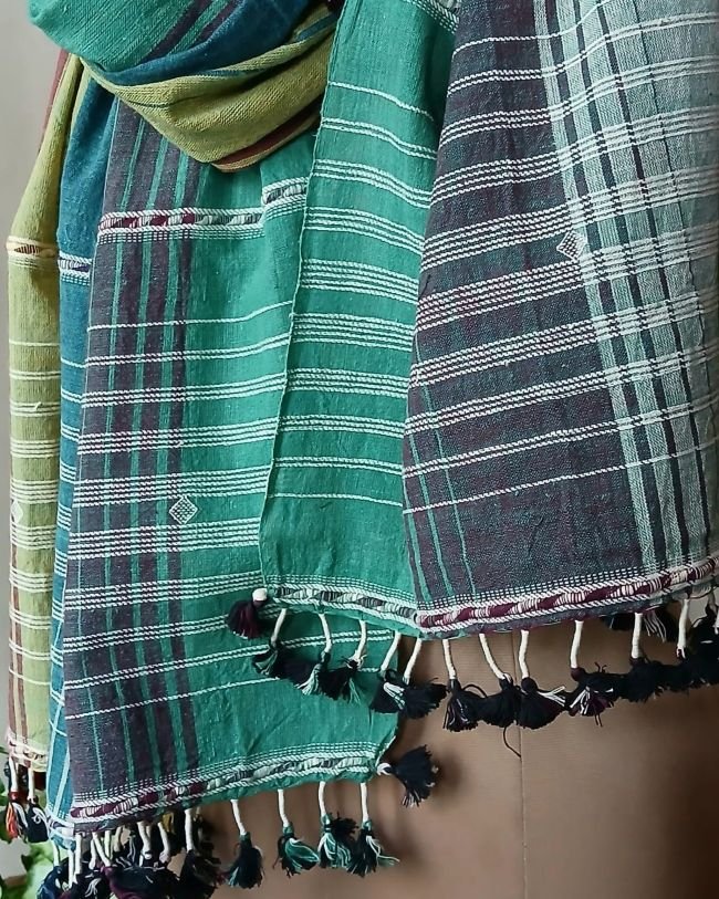Bhujodi Kala Cotton Stole – (BHST0013) - Image 2