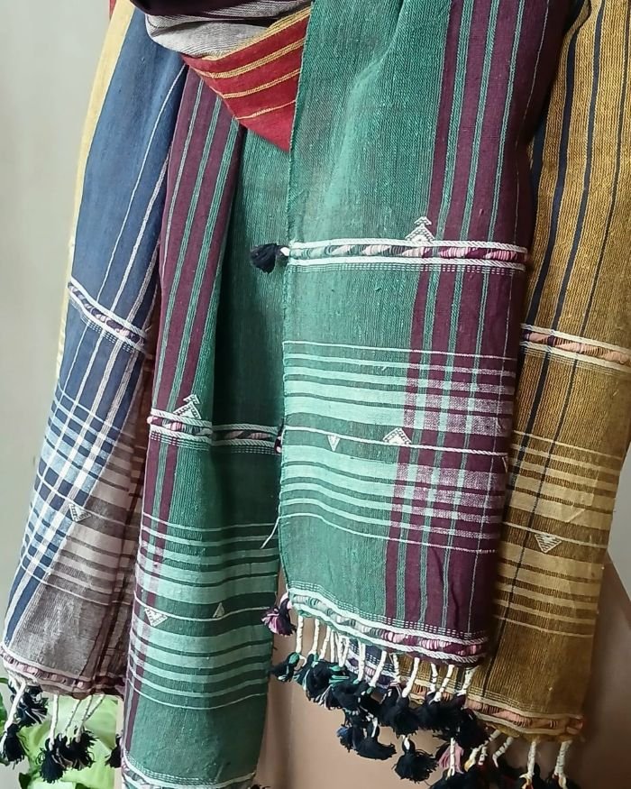 Bhujodi Kala Cotton Stole – (BHST0014) - Image 2