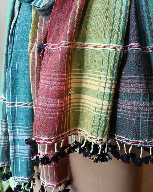 Bhujodi Kala Cotton Stole – (BHST0016) - Image 2