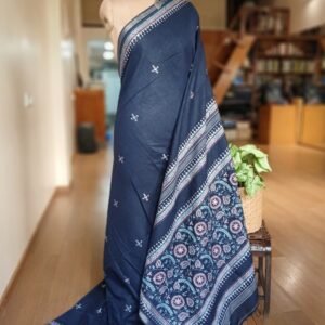 Cotton Kantha Saree from Santiniketan – (KNCS0014)