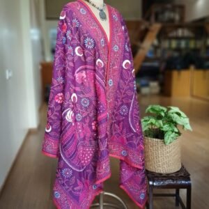Hand Embroidered Dupatta from Punjab - (HEDP0008)