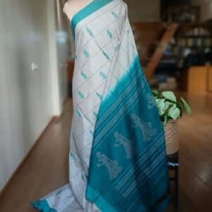 Checked Gollabhama handweave saree – (WGHS0008)