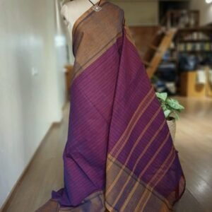 Classic Handwoven 40-count Kandangi from Chettinad – (CHKS0035)