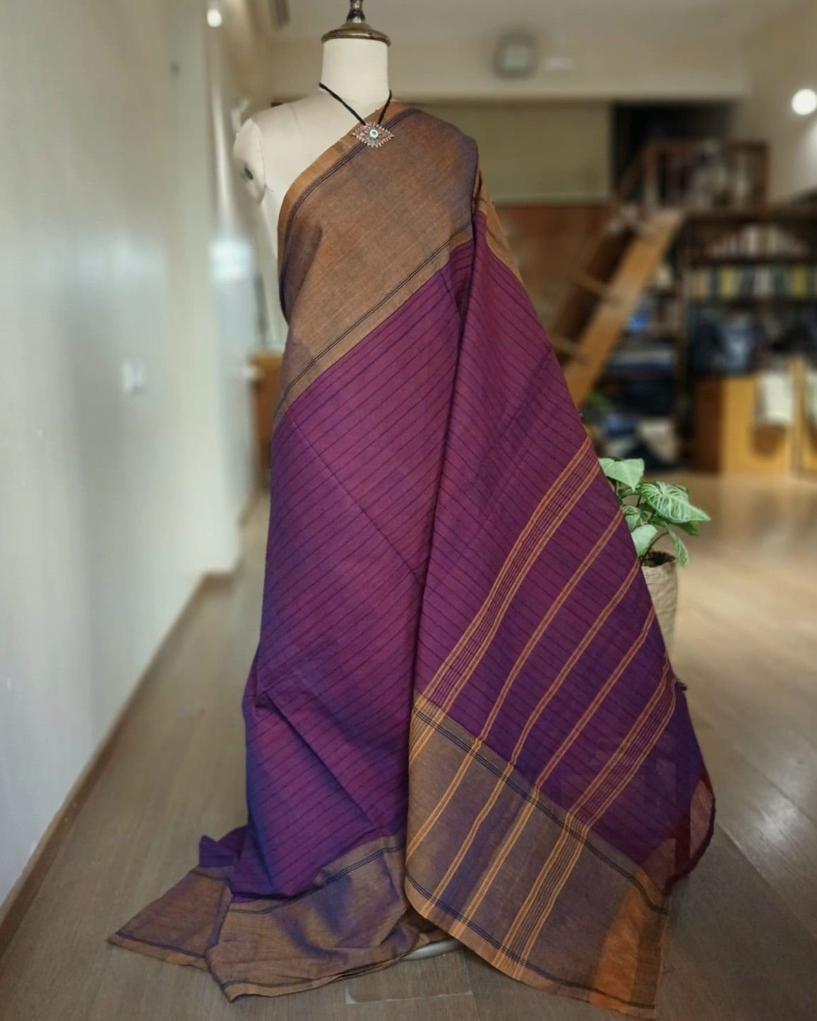 Classic Handwoven 40-count Kandangi from Chettinad – (CHKS0035)