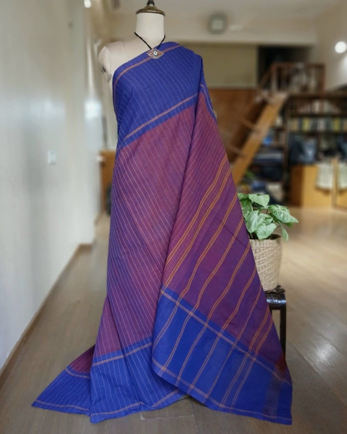 Classic Handwoven 40-count Kandangi from Chettinad – (CHKS0034)