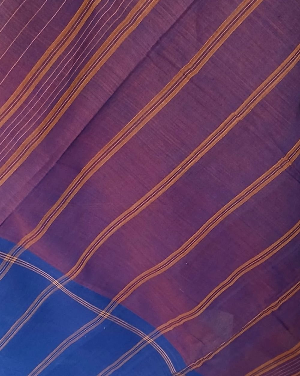 Classic Handwoven 40-count Kandangi from Chettinad – (CHKS0034) - Image 4
