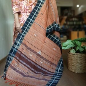 Kotpad Dupatta in Tussar Silk and Cotton Mix – (KKTD0009)