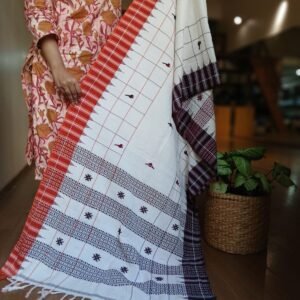 Handweave Cotton Kotpad Dupatta – (CTKD0017)