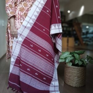 Handweave Cotton Kotpad Dupatta – (CTKD0018)