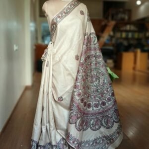 Madhubani on Tussar Silk – (MADT0067)