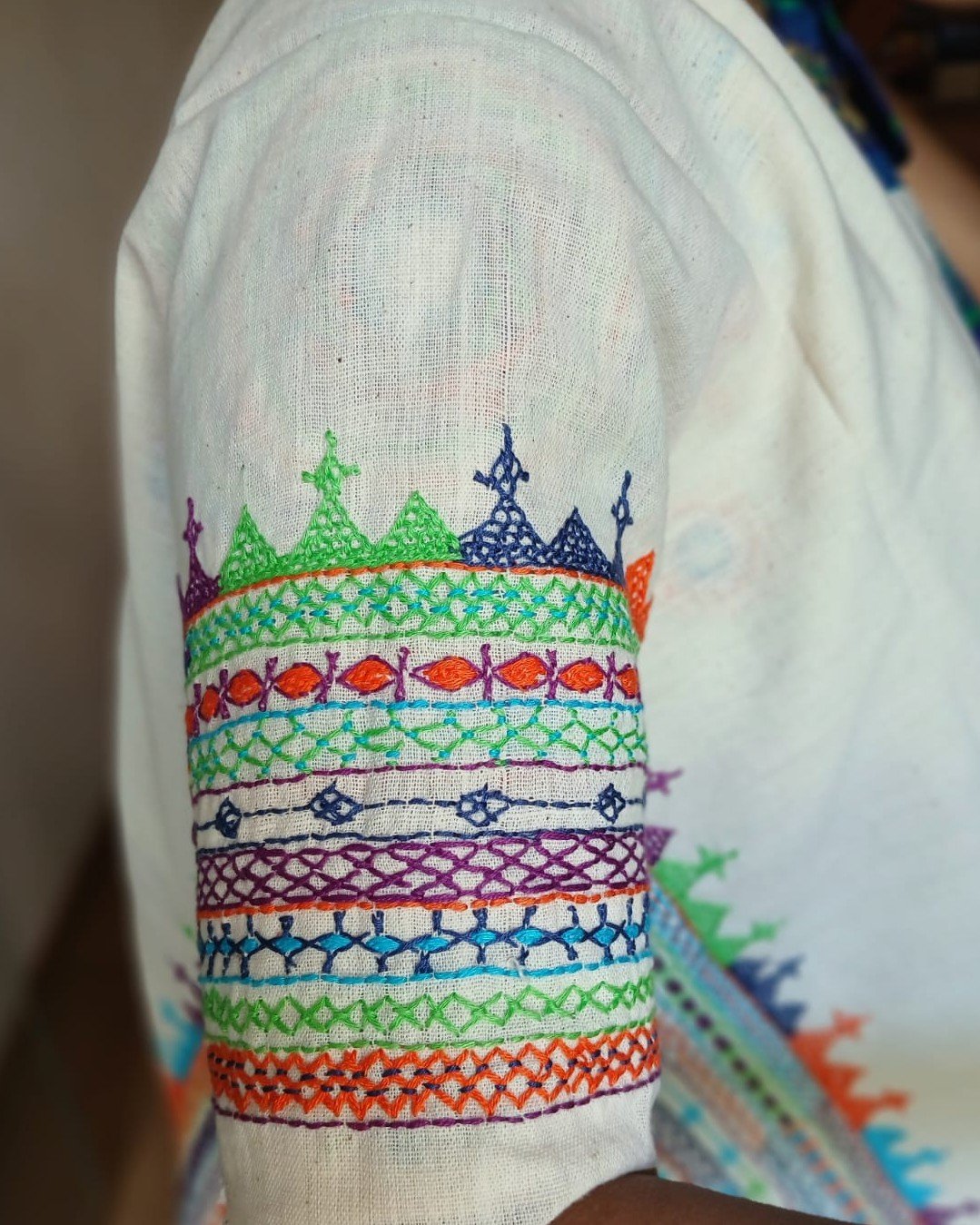 Mandala Blouse Piece – (MAND1176) - Image 2