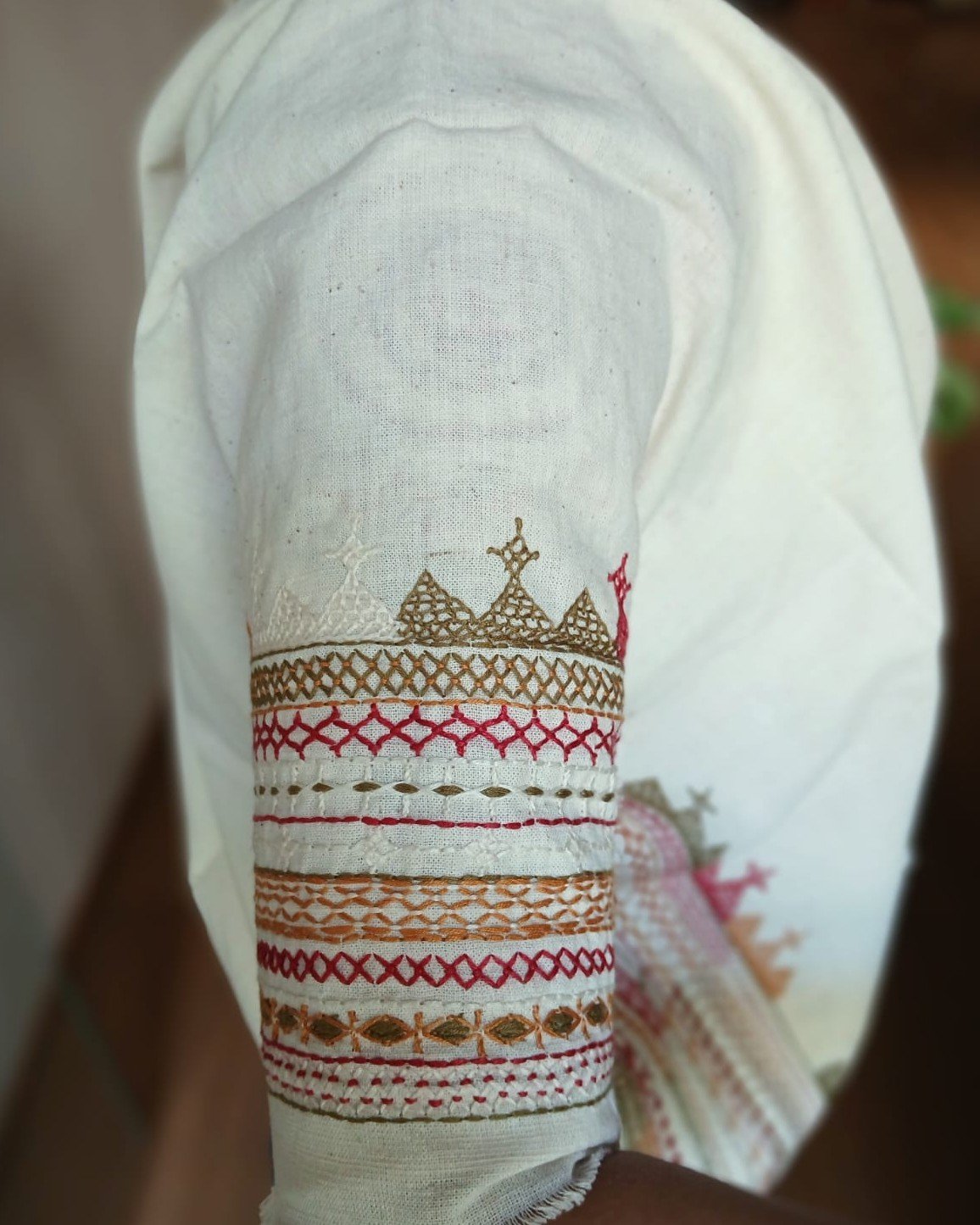 Mandala Blouse Piece – (MAND1173) - Image 2
