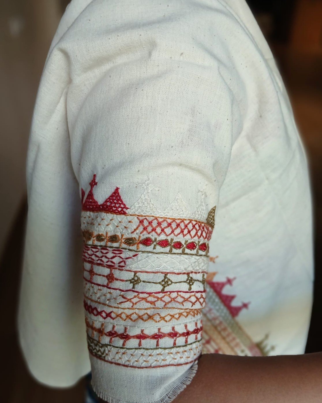Mandala Blouse Piece – (MAND1177) - Image 2