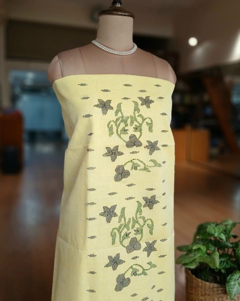 Manipur Handloom 3-piece Salwar Set - (MHSS0037) - Image 6