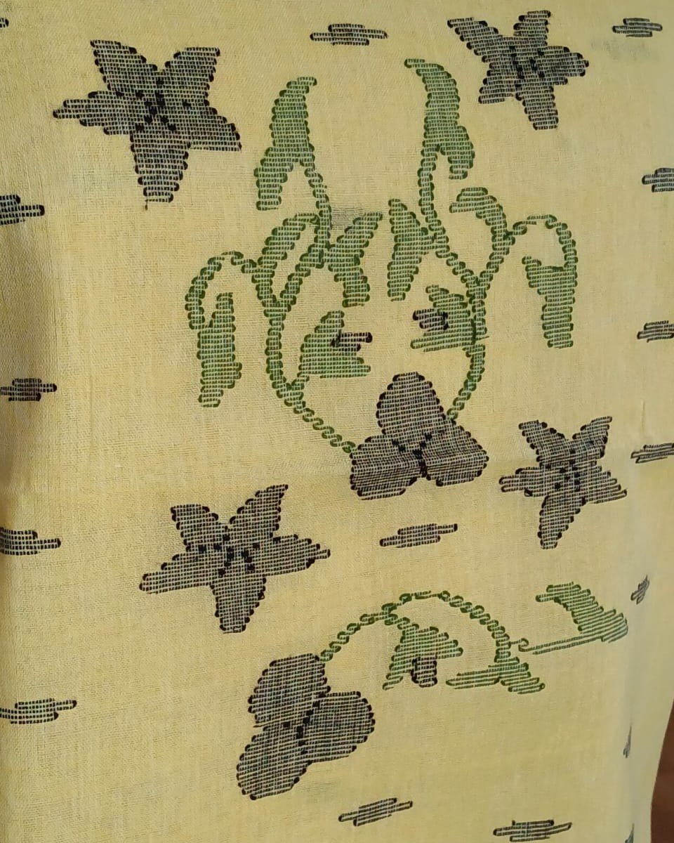 Manipur Handloom 3-piece Salwar Set - (MHSS0037) - Image 5
