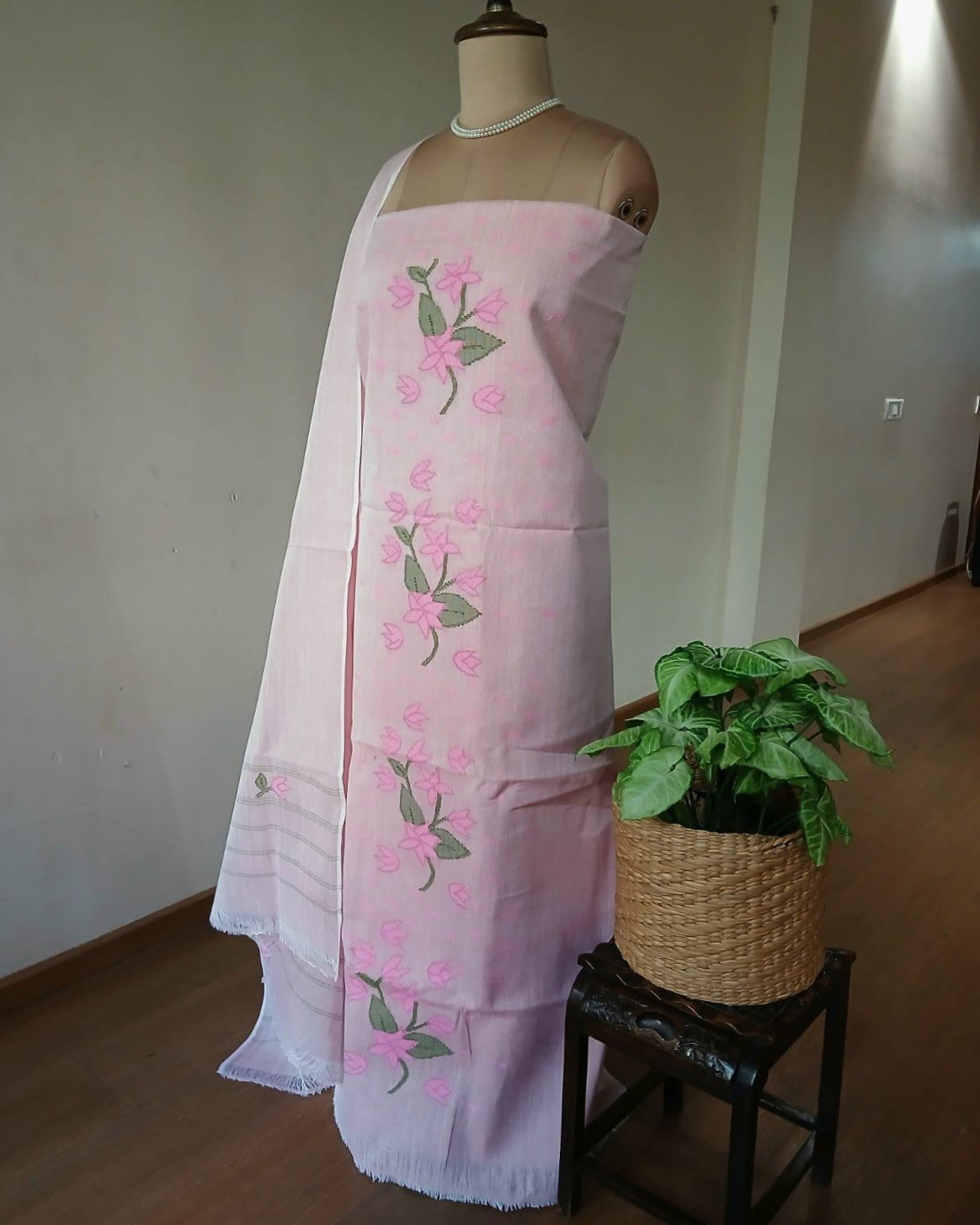 Manipur Handloom 3-piece Salwar Set - (MHSS0029)