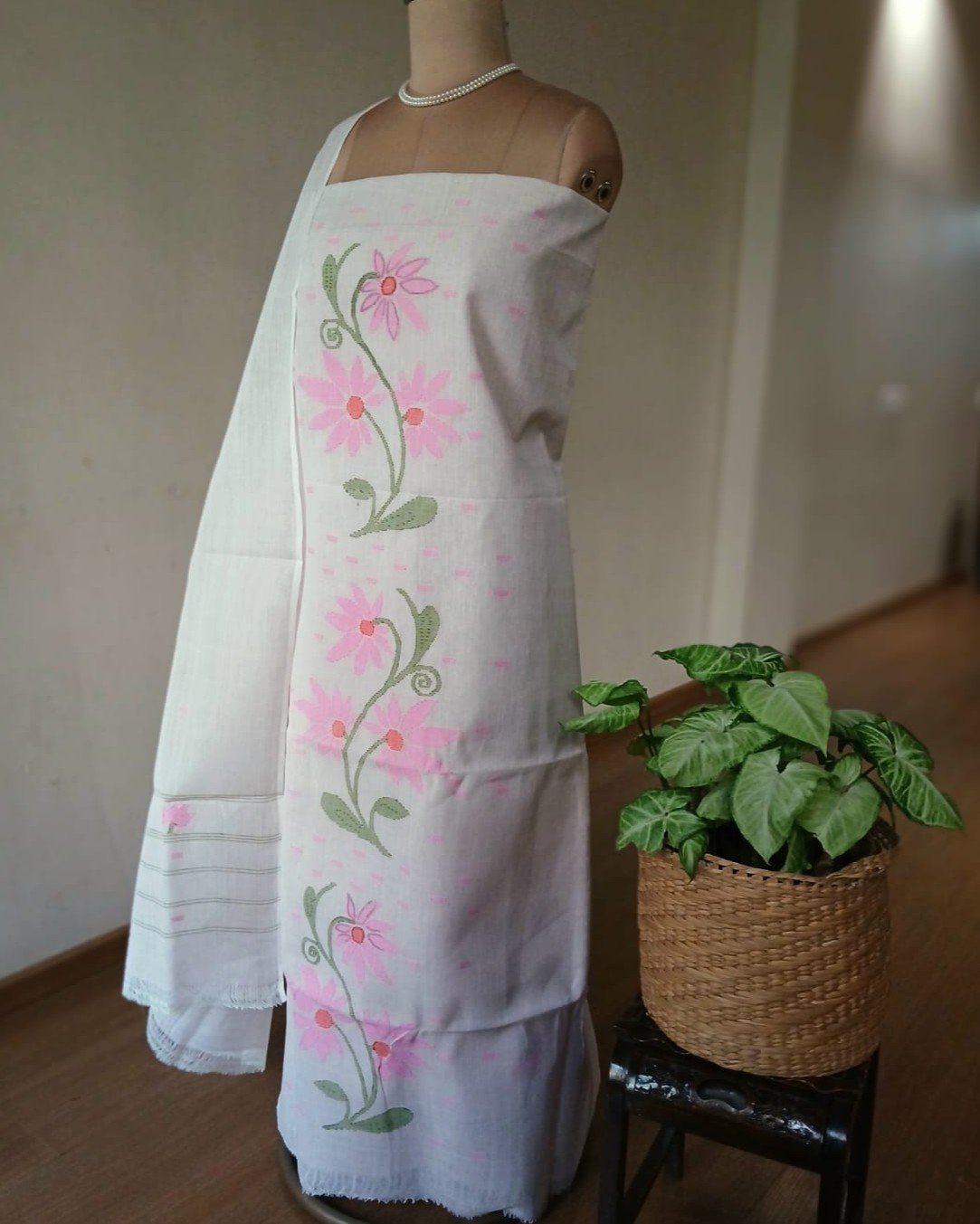 Manipur Handloom 3-piece Salwar Set - (MHSS0030)