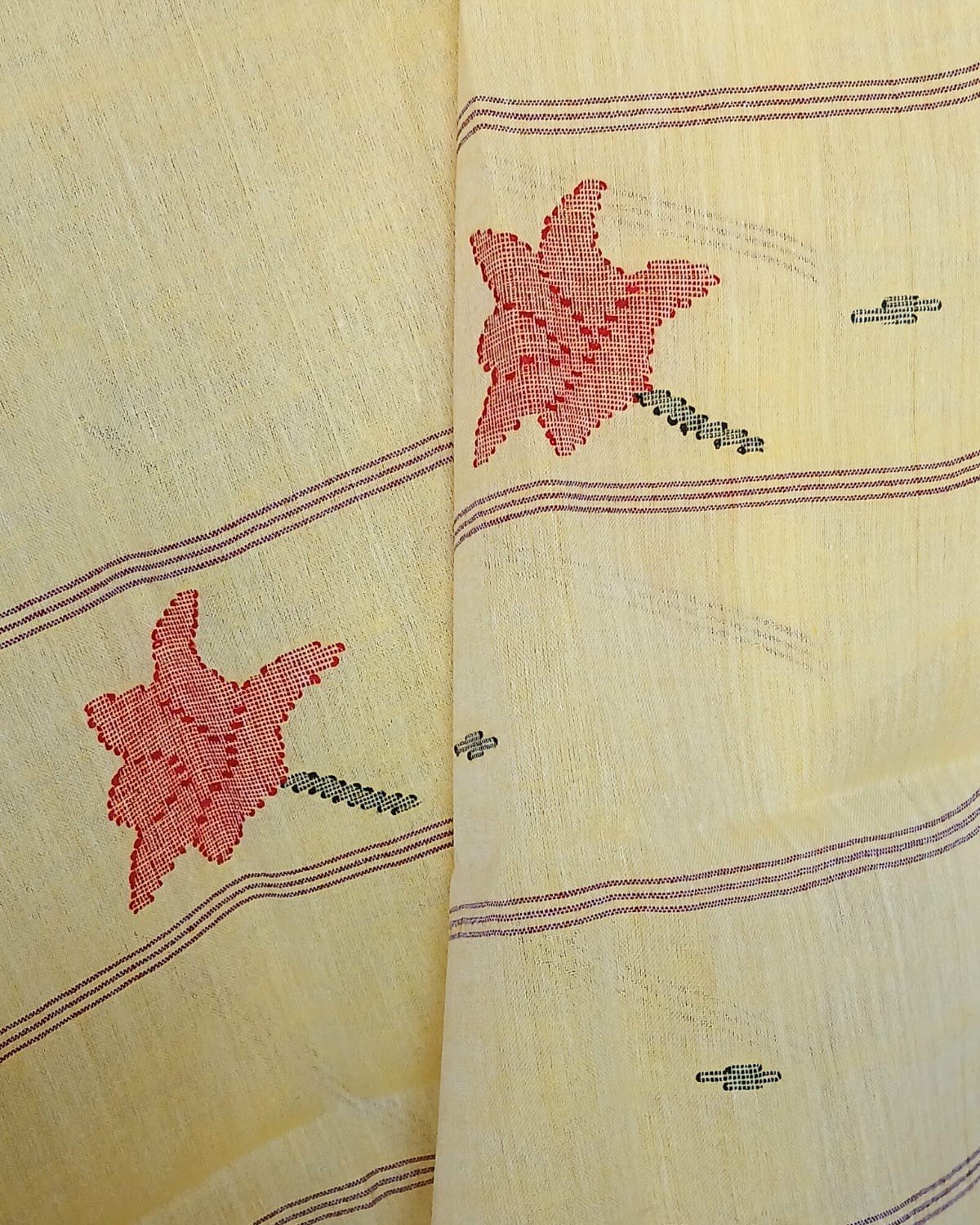 Manipur Handloom 3-piece Salwar Set - (MHSS0039) - Image 4