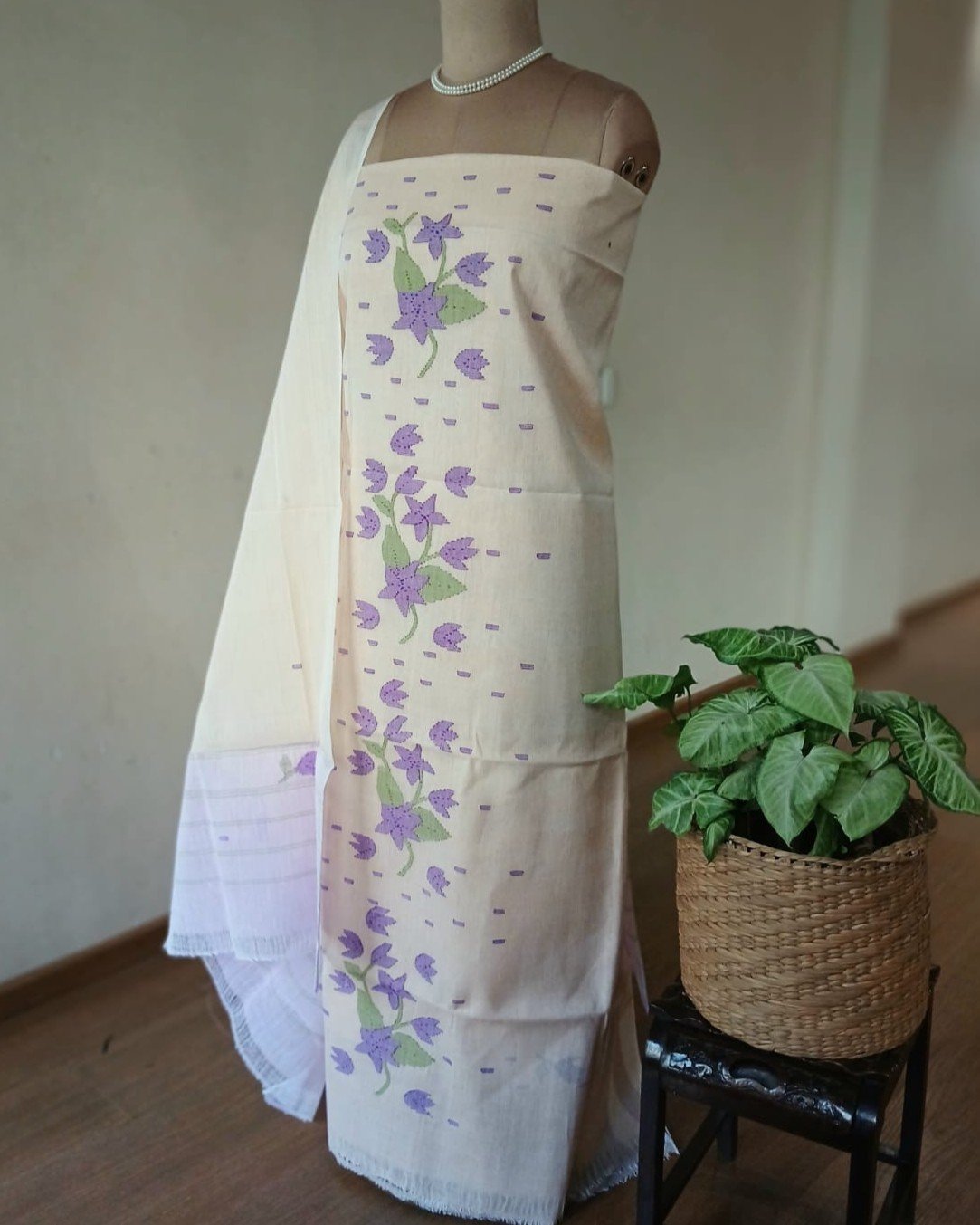 Manipur Handloom 3-piece Salwar Set - (MHSS0031)