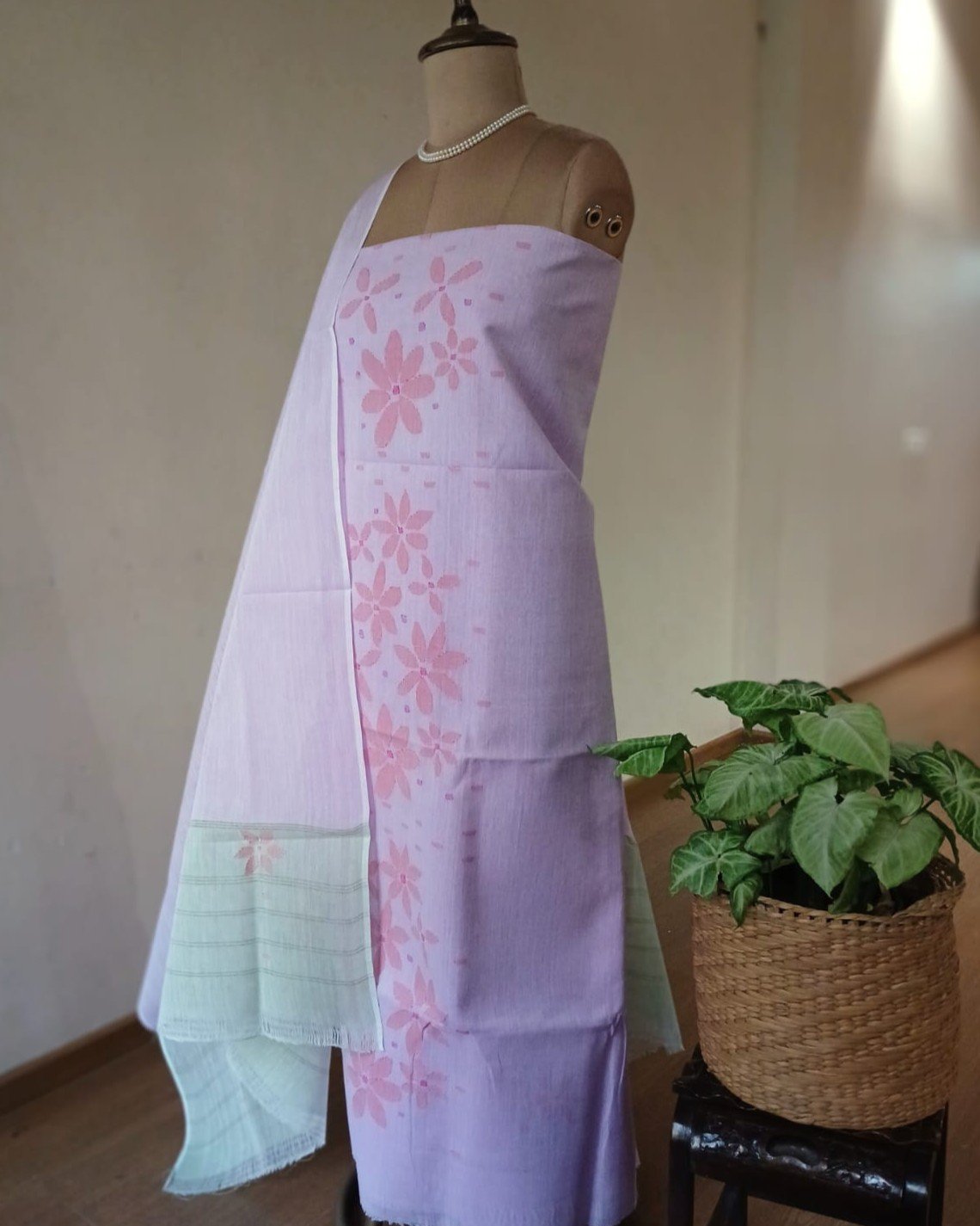 Manipur Handloom 3-piece Salwar Set - (MHSS0032)