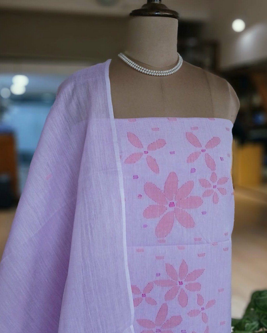 Manipur Handloom 3-piece Salwar Set - (MHSS0032) - Image 5