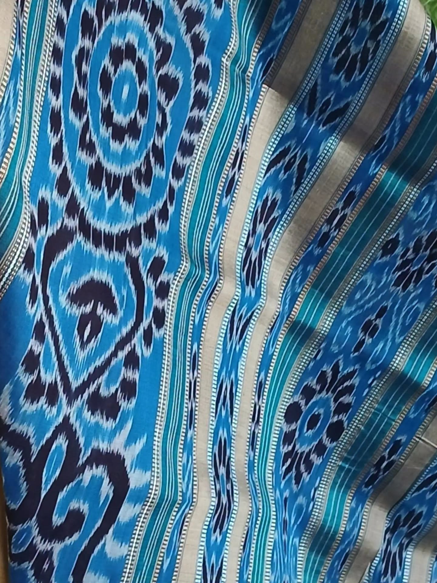 Pure Silk Nuapatna Khandua Pata with Pasapalli Border - (SKSS0017) - Image 5