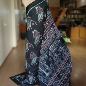 Pure Silk Nuapatna in Single Ikat- (SKSS0016)