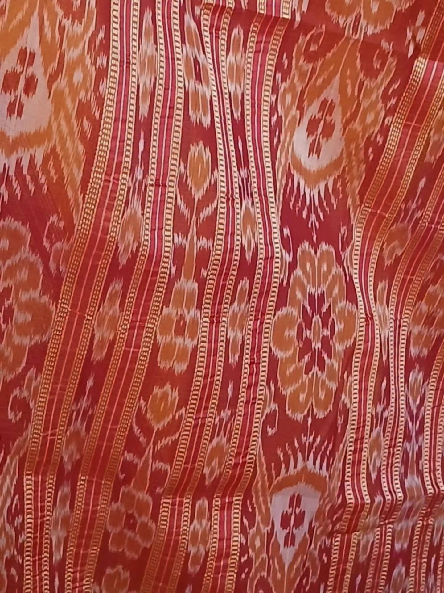 Pure Silk Nuapatna Khandua Pata in Single Ikat- (SKSS0018) - Image 5