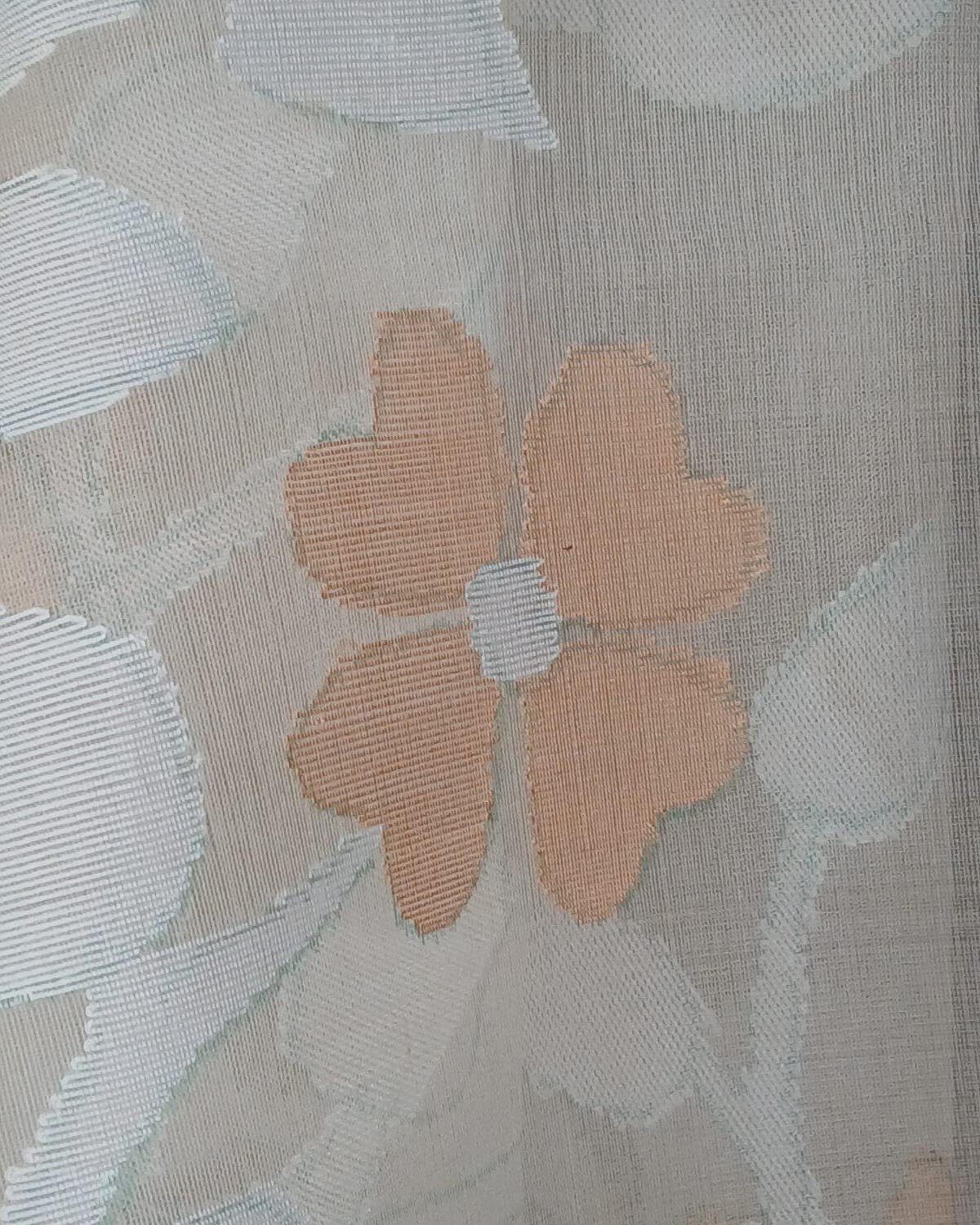 Hand Jamdani in Mulberry Silk with Floral Motifs – (SJMS0018) - Image 3