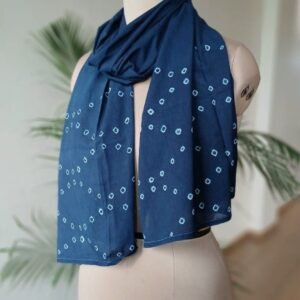 Madurai Sungudi Hand Knotted Cotton Stole - (MHKS0001)