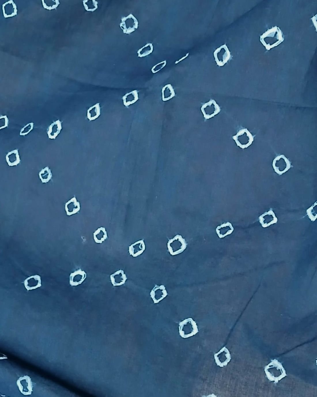 Madurai Sungudi Hand Knotted Cotton Stole - (MHKS0001) - Image 4