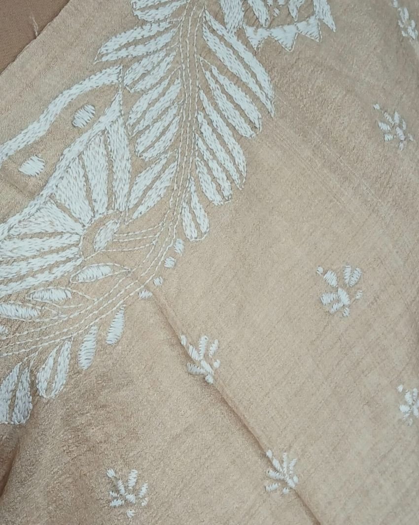 PadmaShree Takdira Begum’s Tussar Silk Kantha Saree – (TSKS0031) - Image 3