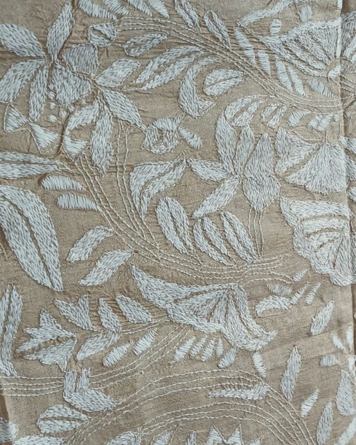 PadmaShree Takdira Begum’s Tussar Silk Kantha Saree – (TSKS0031) - Image 5
